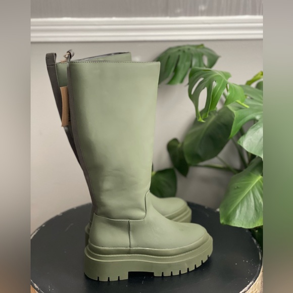 Steve Madden Macall Olive Green Tall Boots - Picture 8 of 13